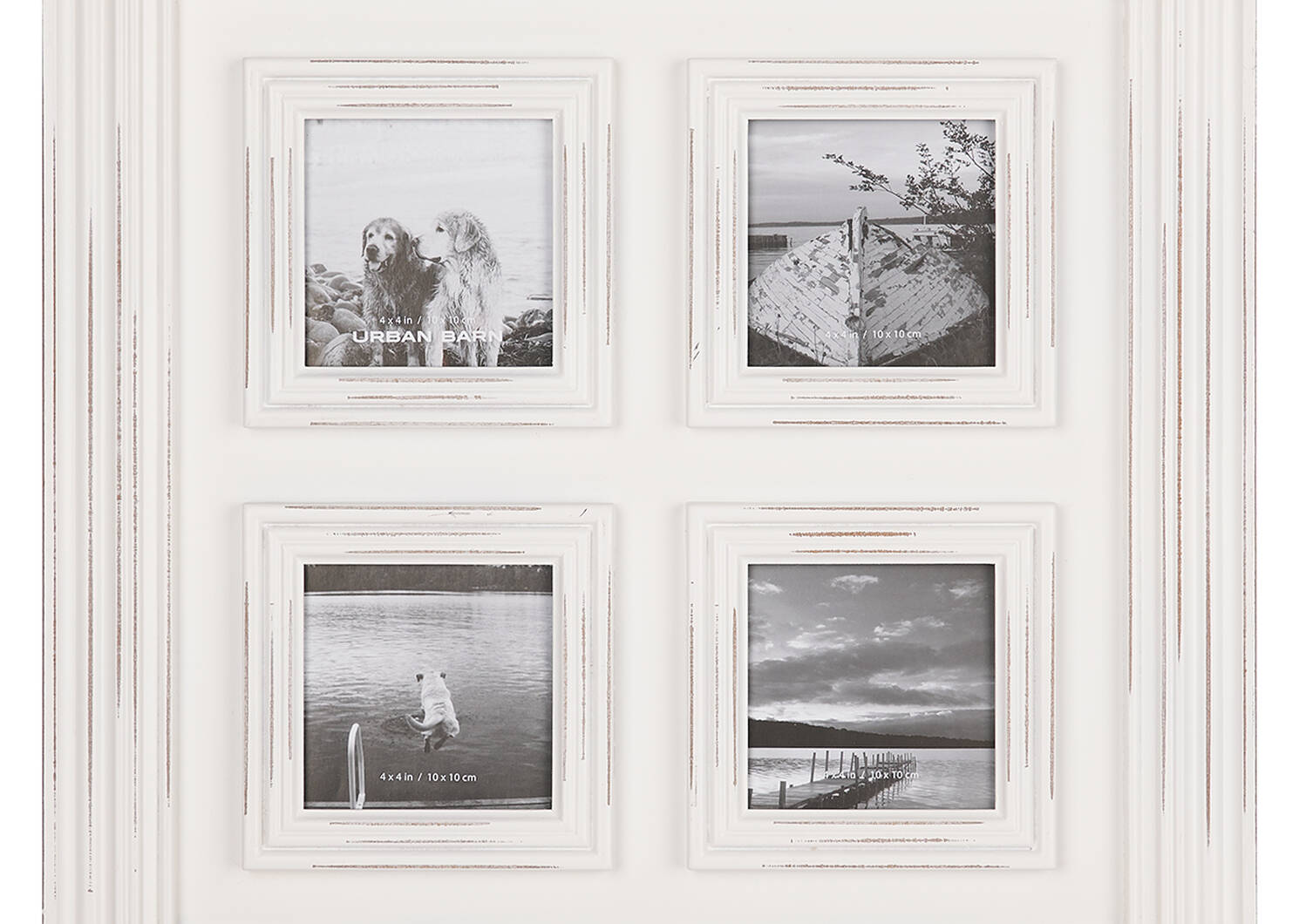 Cadre 4 photos Jayson 4x4 blanc