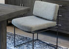 Harvey Dining Chair -Uno Pewter 32"
