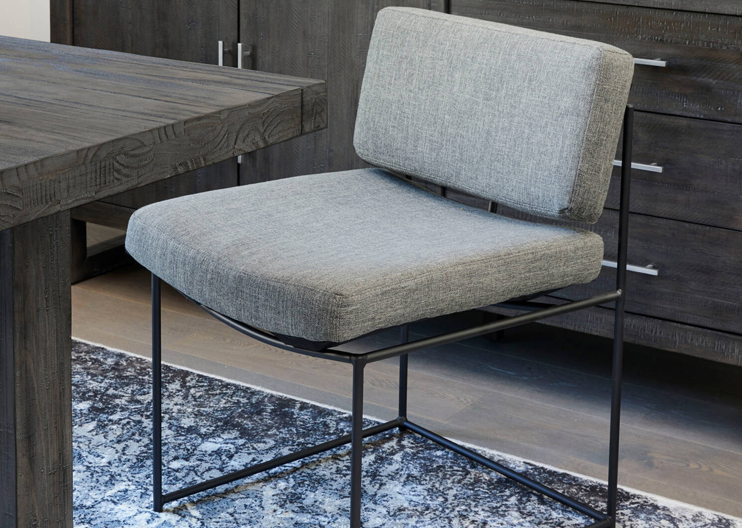 Harvey Dining Chair -Uno Pewter 32"