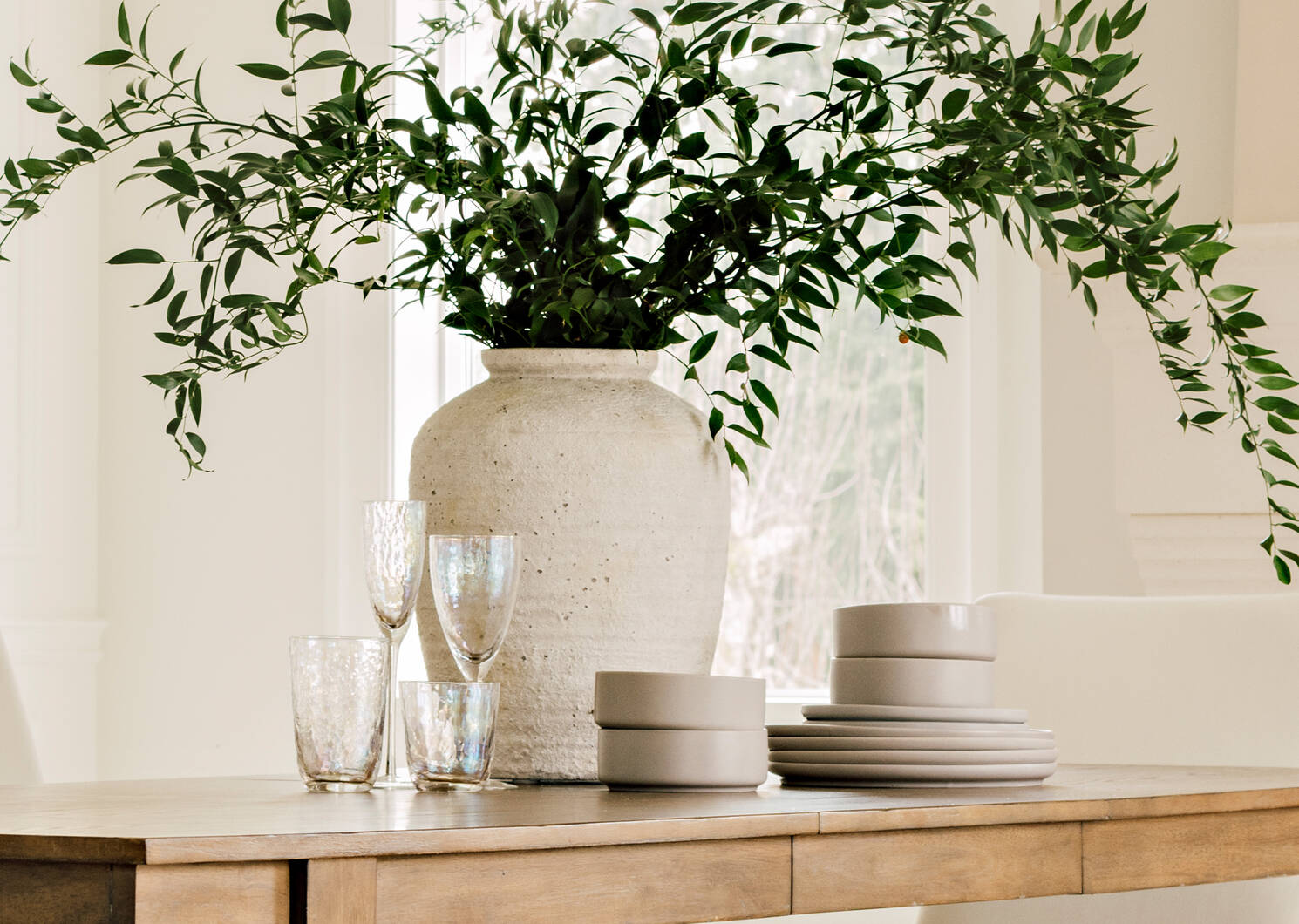 Petit vase Carmina blanc