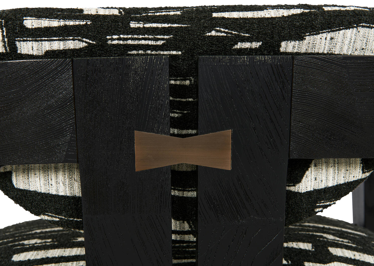 Aly Velji Armchair -Black/Abstract