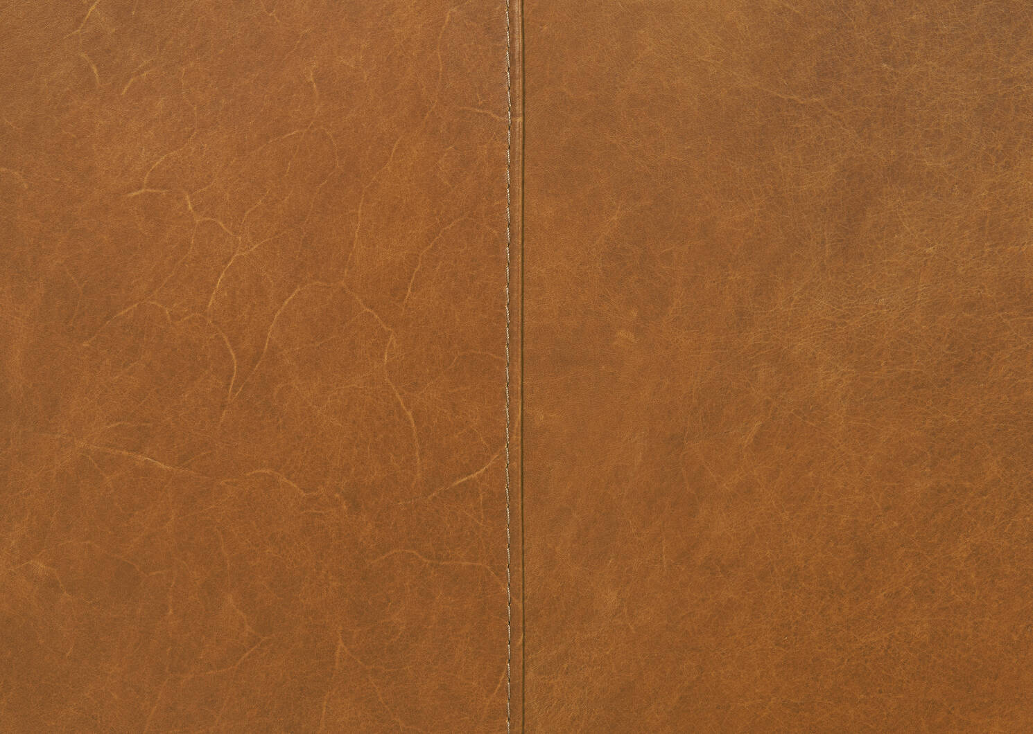 Gaetano Leather Sofa -Saddle Tan