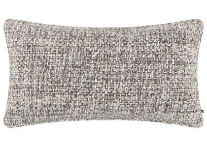 Hayes Boucle Pillow 12x22 Ivory/Grey