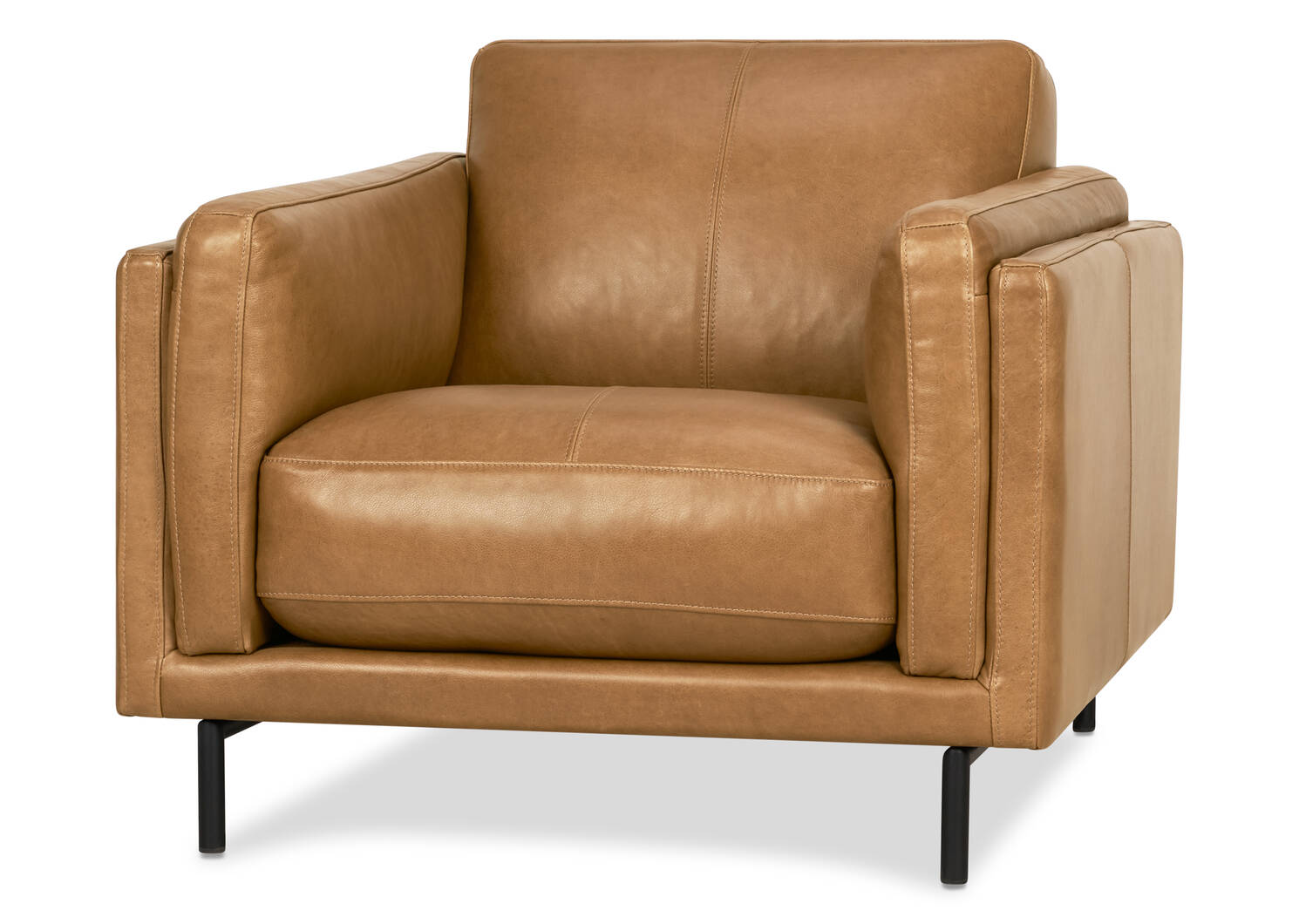 Renfrew Leather Armchair Adler Tan Urban Barn