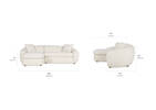 Ellison Sofa Chaise -Luly Ivory, LCF