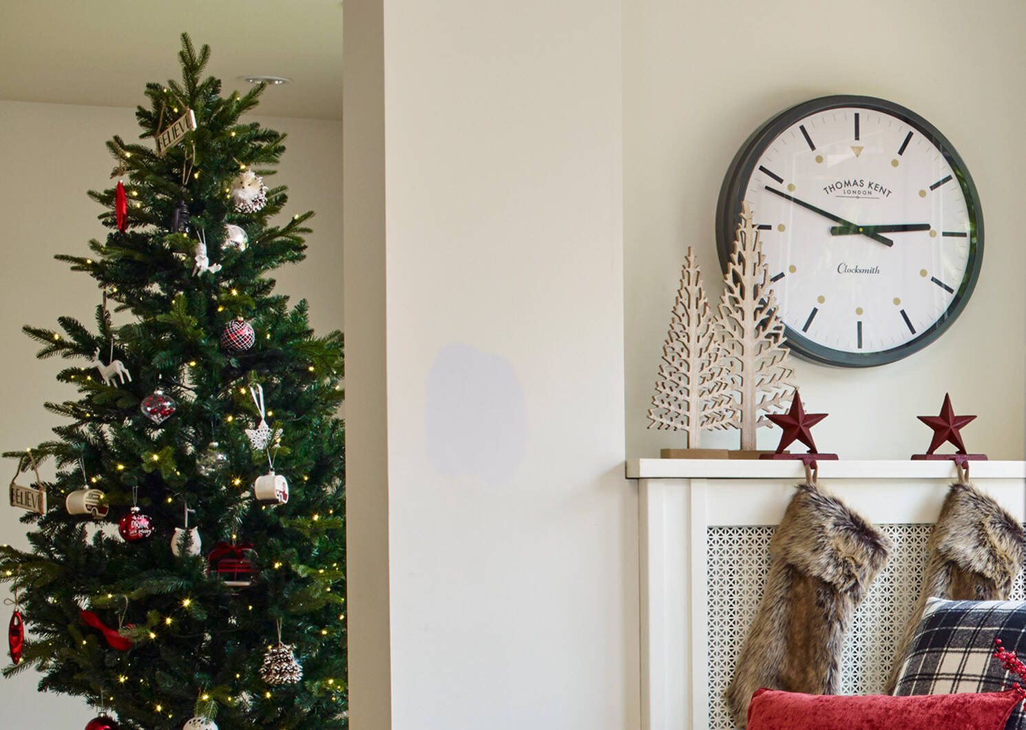 Twinkle Star Stocking Holder Red