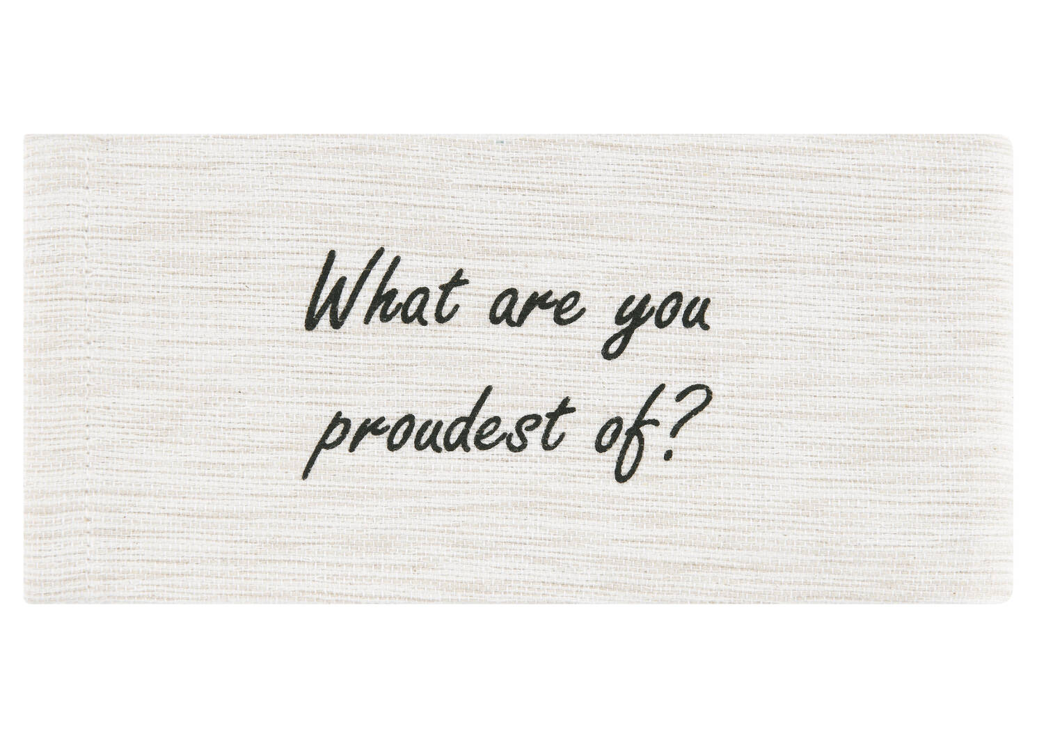 Life Questions Napkins Set of 8 Oatmeal