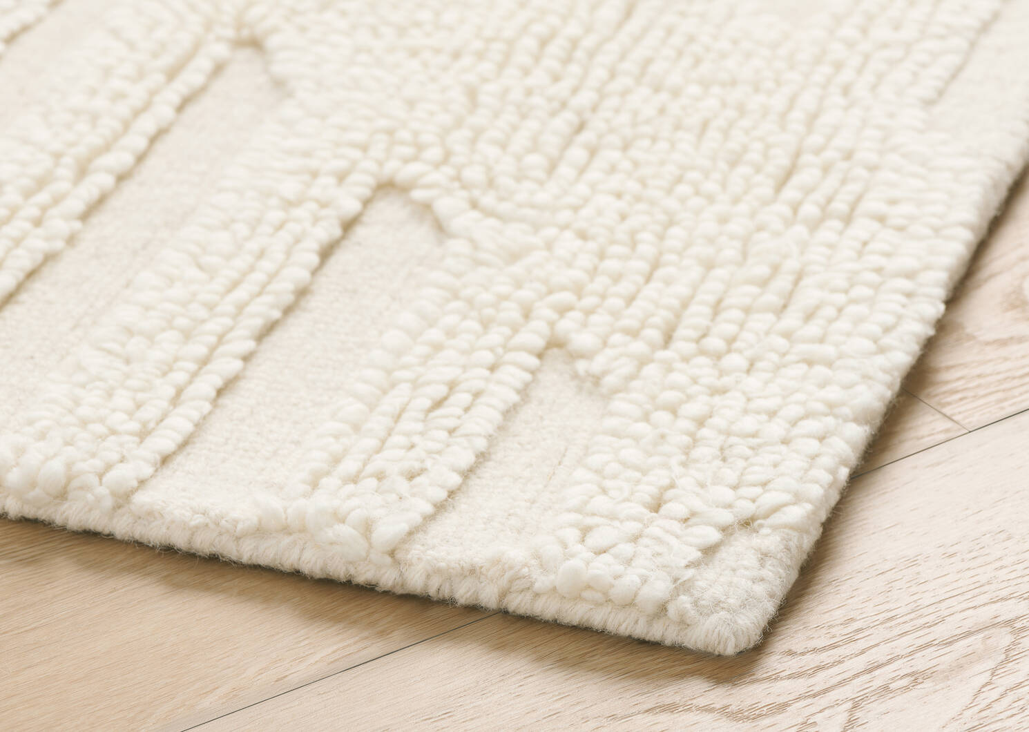 Tapis en laine Barrett 60x96 ivoire