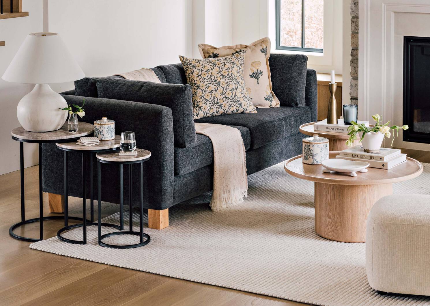 Tables gigognes Gael -Millstone gris