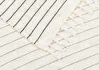 Antares Striped Throw 50x60 Ivory/Bla