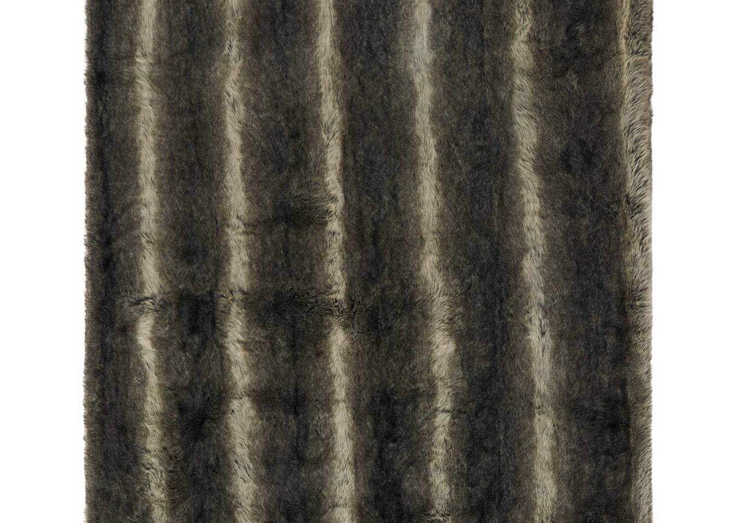 Fauna Faux Fur Throw Grey Wolf