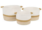 Rosio Basket Small Ivory/Tan