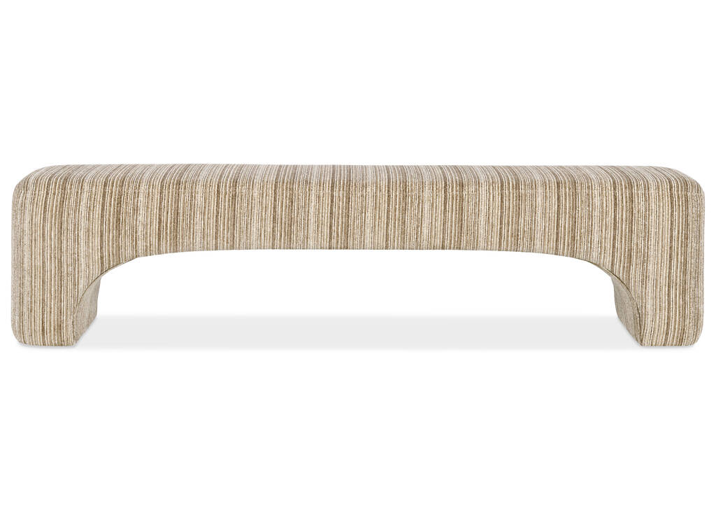 Banc rembourr&eacute; Frida, tg lit -Percy moka