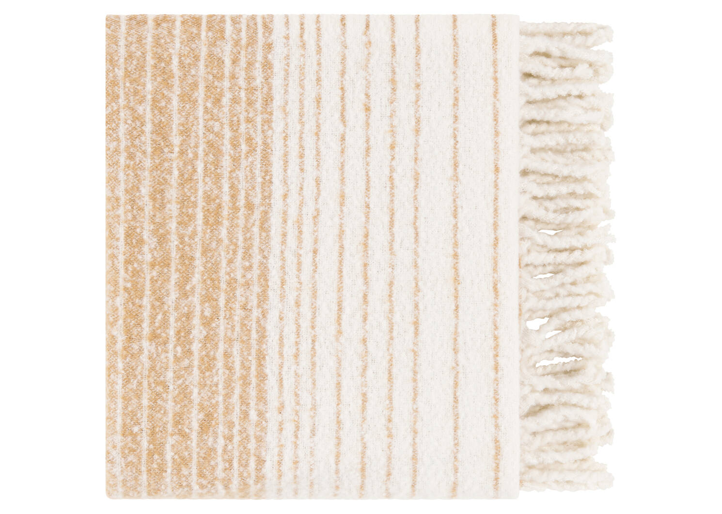 Arcus Striped Throw Flaxen/Ivory