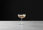 Violet Coupe Glass Clear