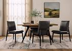 Esmae Leather Dining Chair -Reede Charco