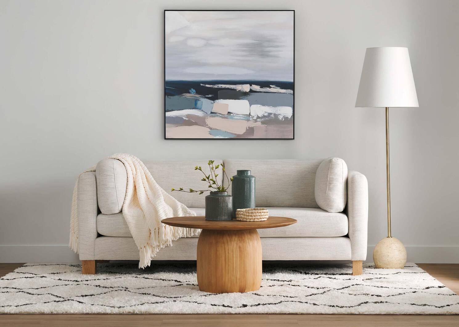 Sloane Rug 63x90 Ivory/Black