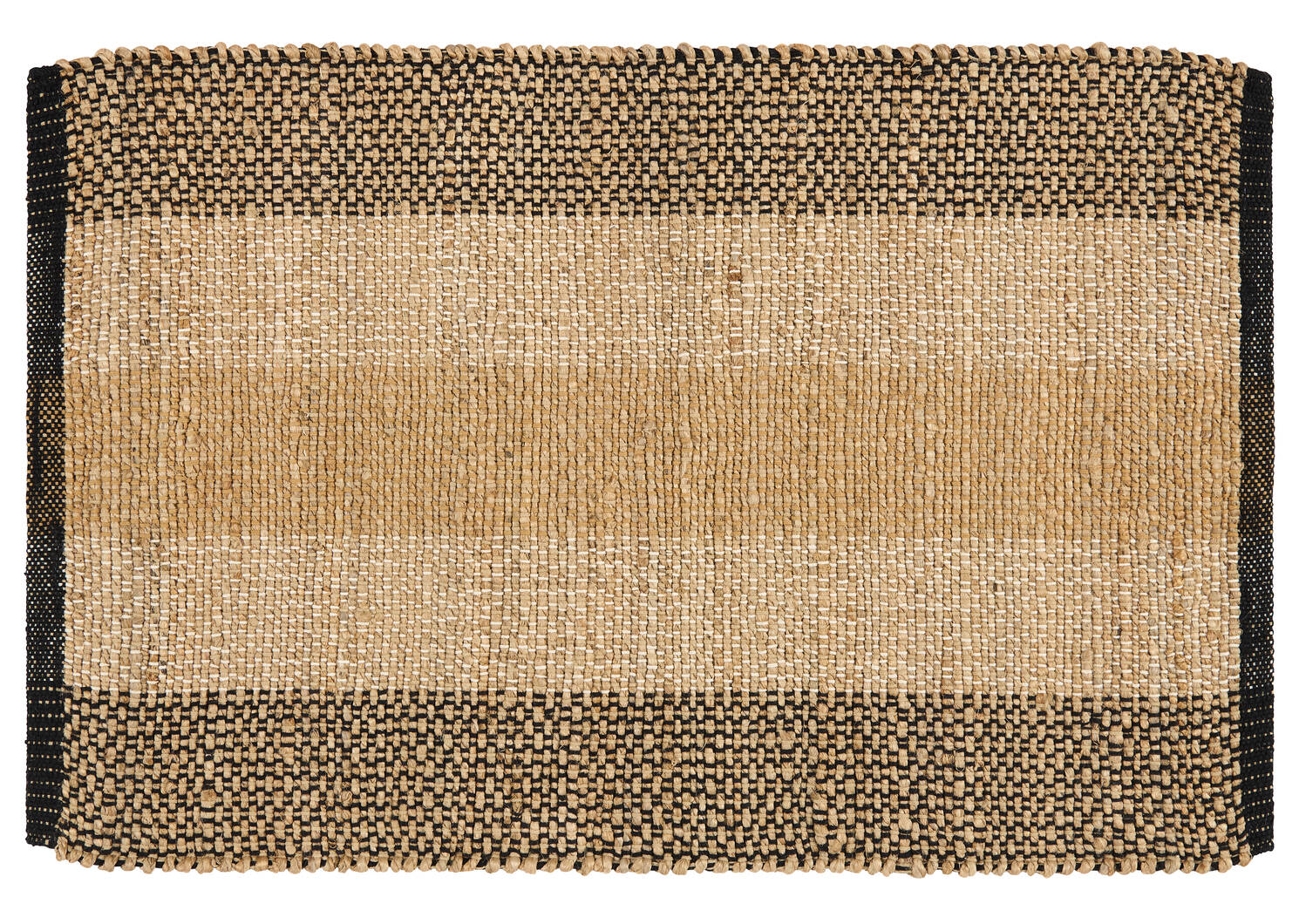 Tapis décoratifs Brosnan - jute/noirs/naturels