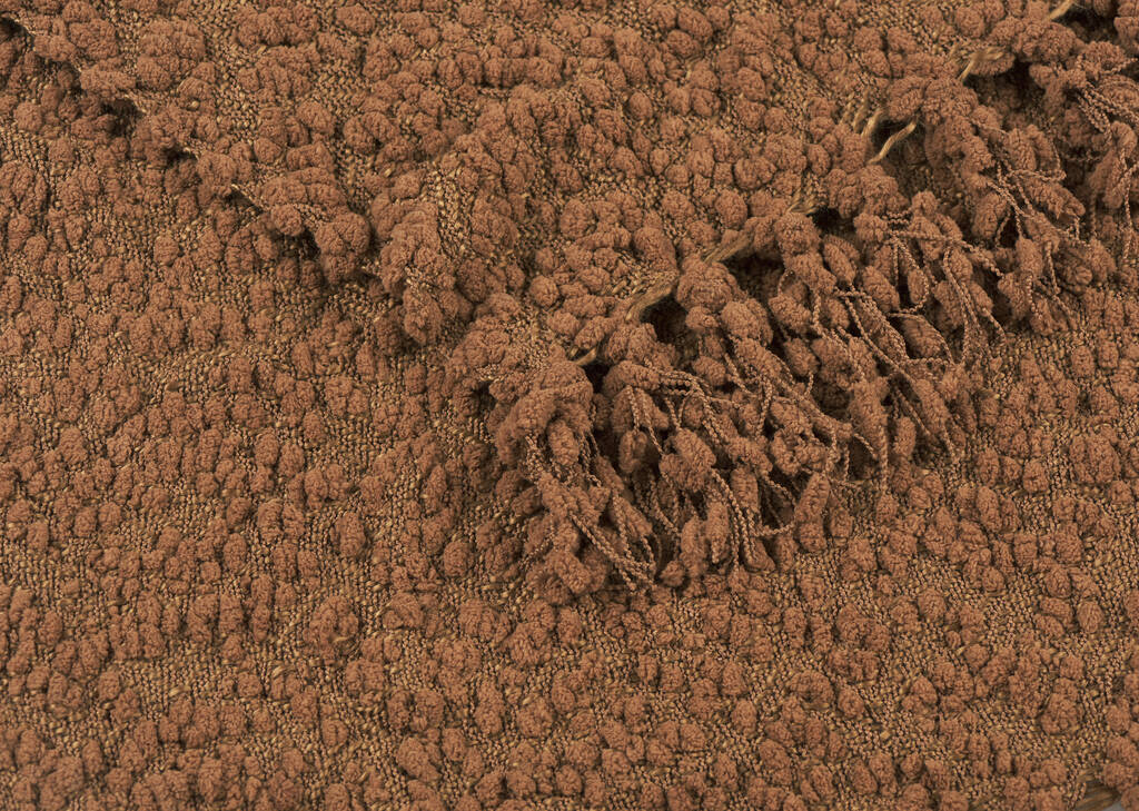 Jeté en chenille Colby caramel