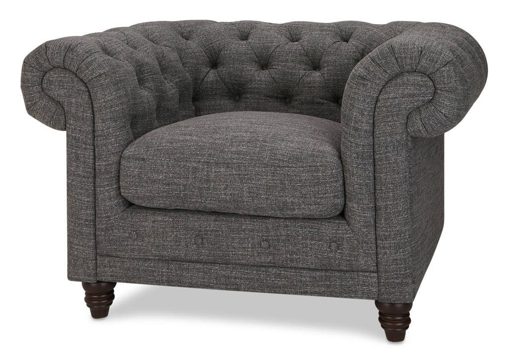 Fauteuil Vincent -Lund charbon
