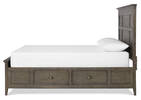 Parker Storage Bed -Heron Grey, QUEEN