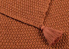 Jeté en coton Roberts cognac