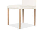 Marciona Lthr Dining Chair -Forega Wht