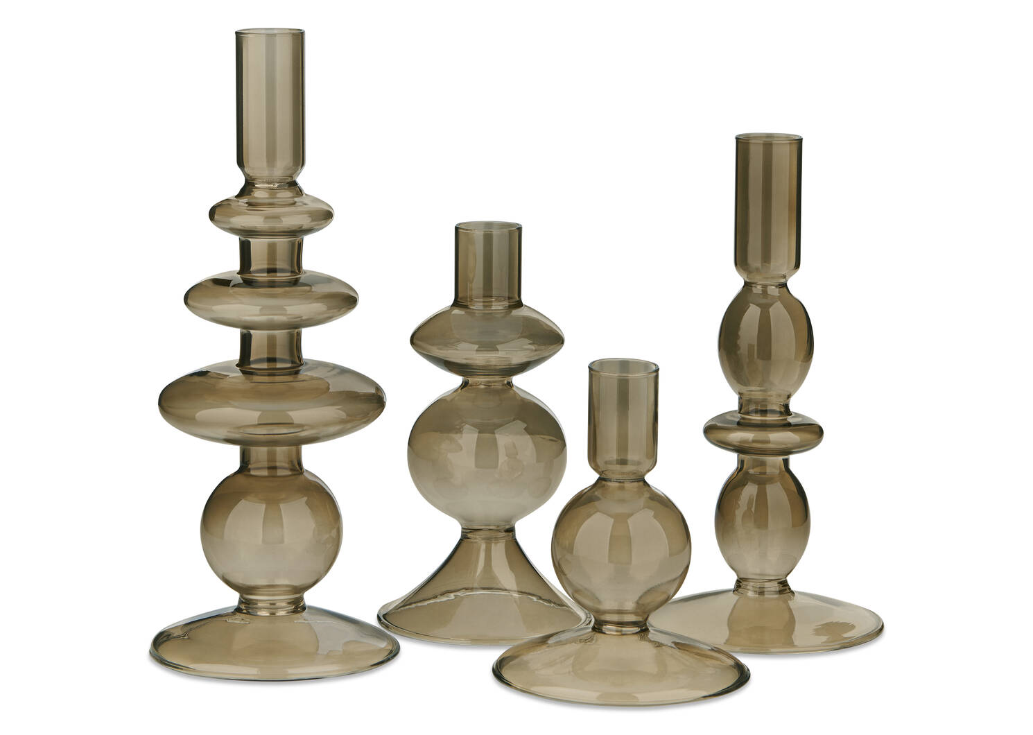 Bobbi Candle Holders Brown