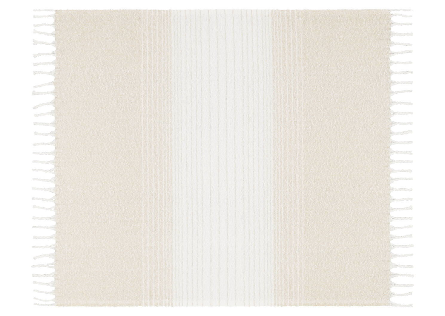 Arcus Striped Throw Sand/Ivory