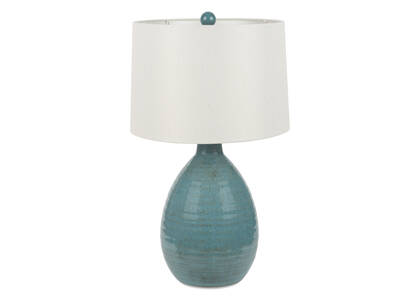Lampe de table Salma turquoise