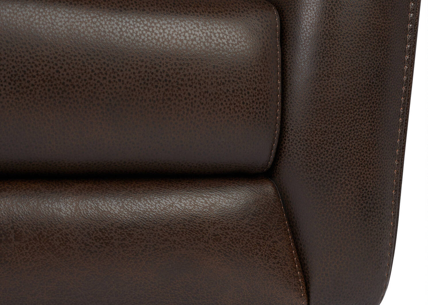 Fauteuil en cuir Glover -Suez cacao