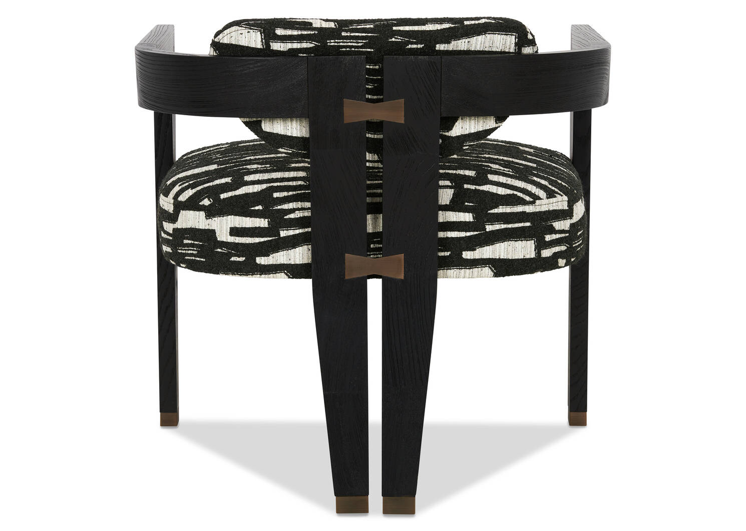 Aly Velji Armchair -Black/Abstract