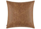 Jarvis Faux Leather Pillow 20x20 Caramel