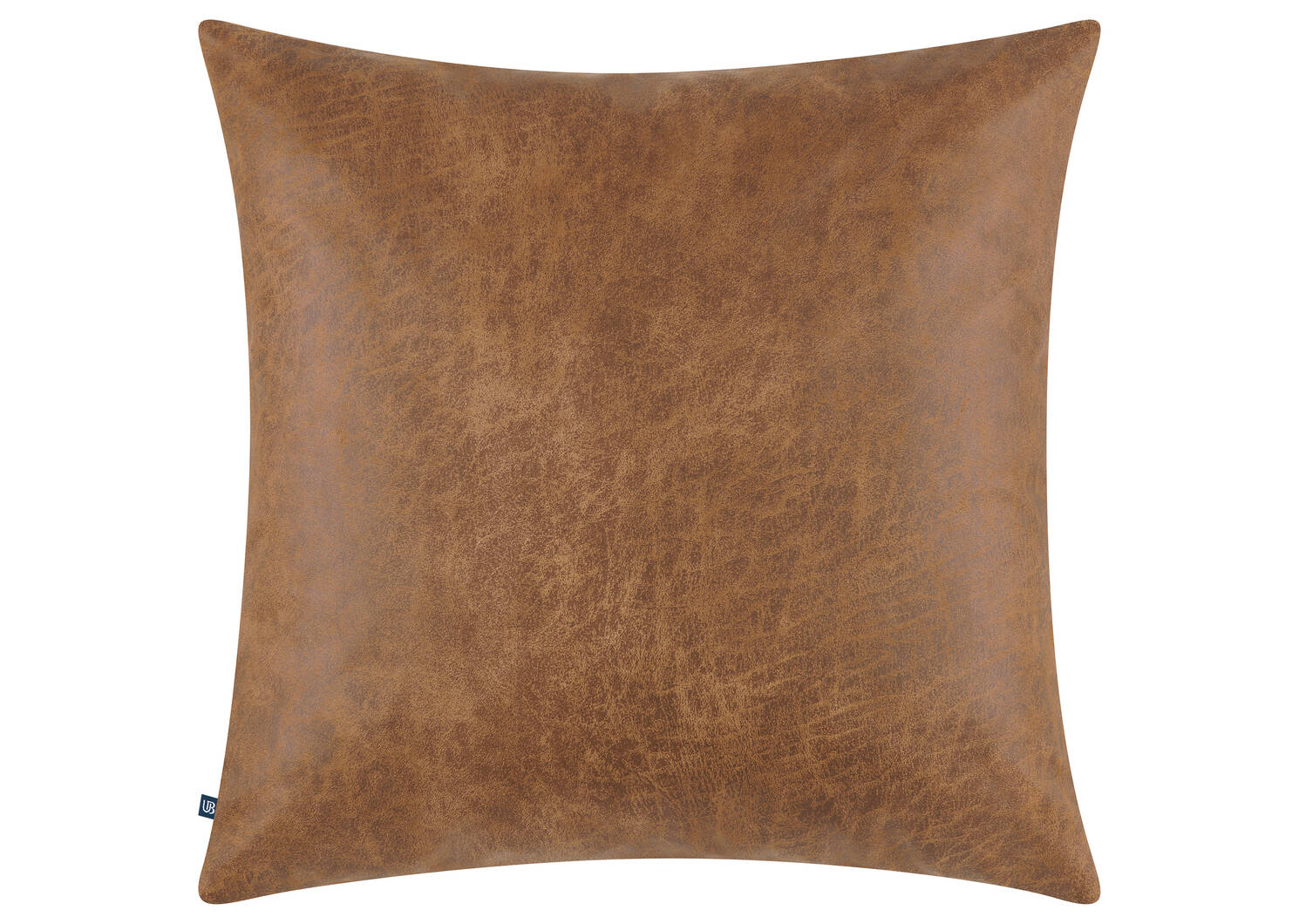 Jarvis Faux Leather Pillow 20x20 Caramel