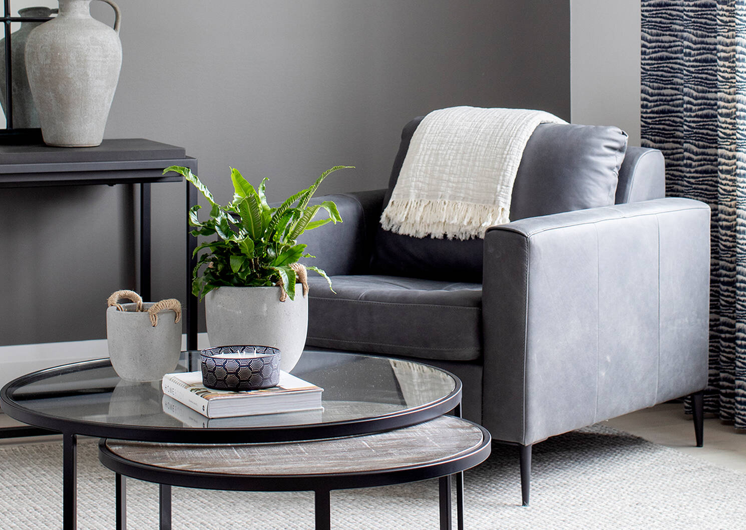 Lucca Custom Leather Armchair