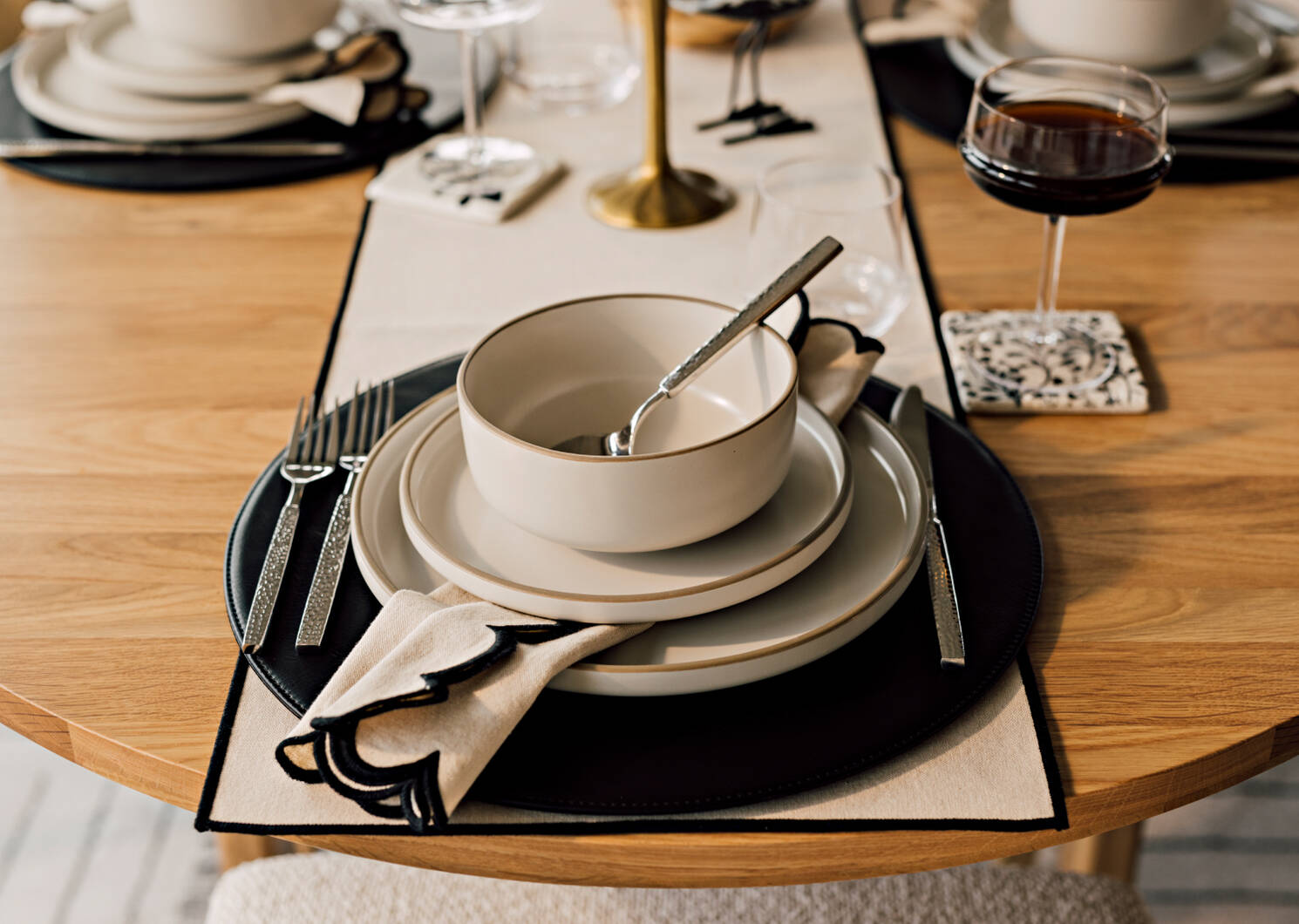 Hammered 5pc Cutlery Set Silver