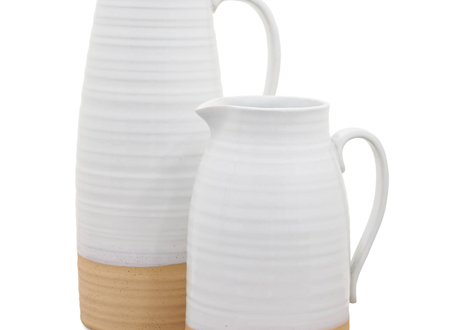 Lois Pitcher Vases-White