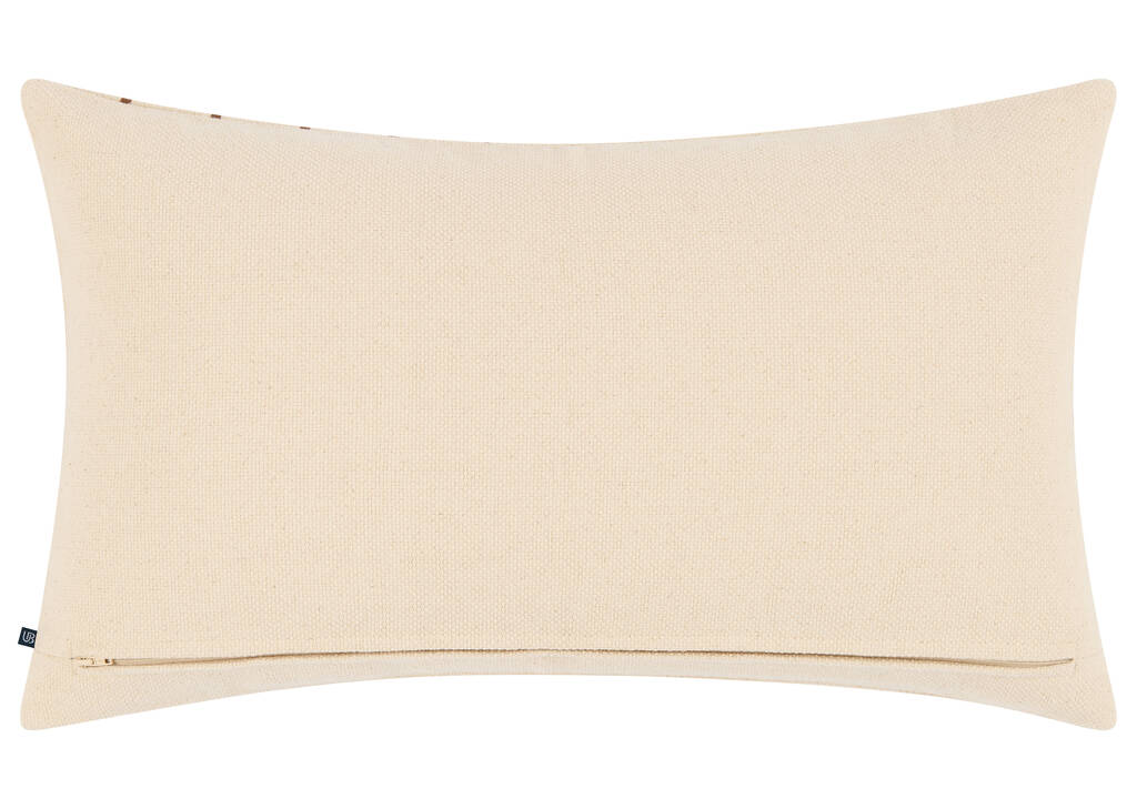 Coussin Lacey 14x24 naturel/caramel