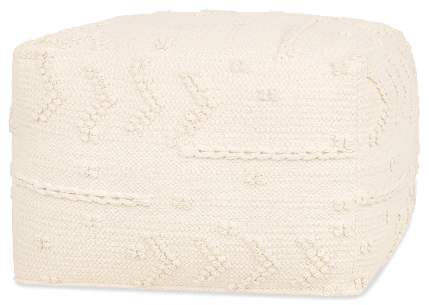 Birgitte Cotton Pouf Natural