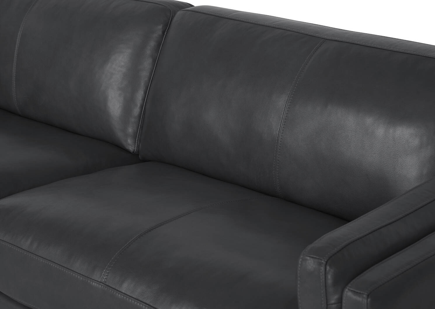 Canapé en cuir Renfrew 94 po -Alder gris