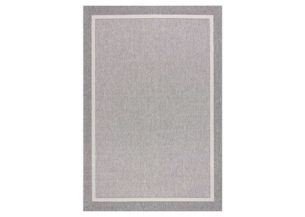 Matira Rug 79x114 Border Grey/Ivory