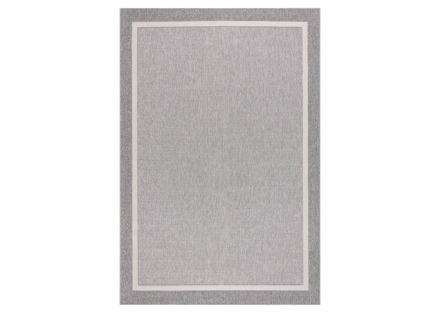 Tapis bordure Matira - ivoire/gris