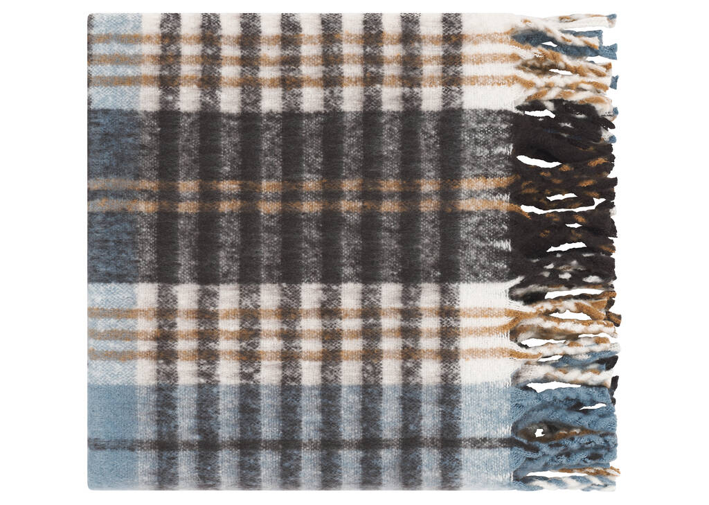 Remi Plaid Throw Multi/Blue