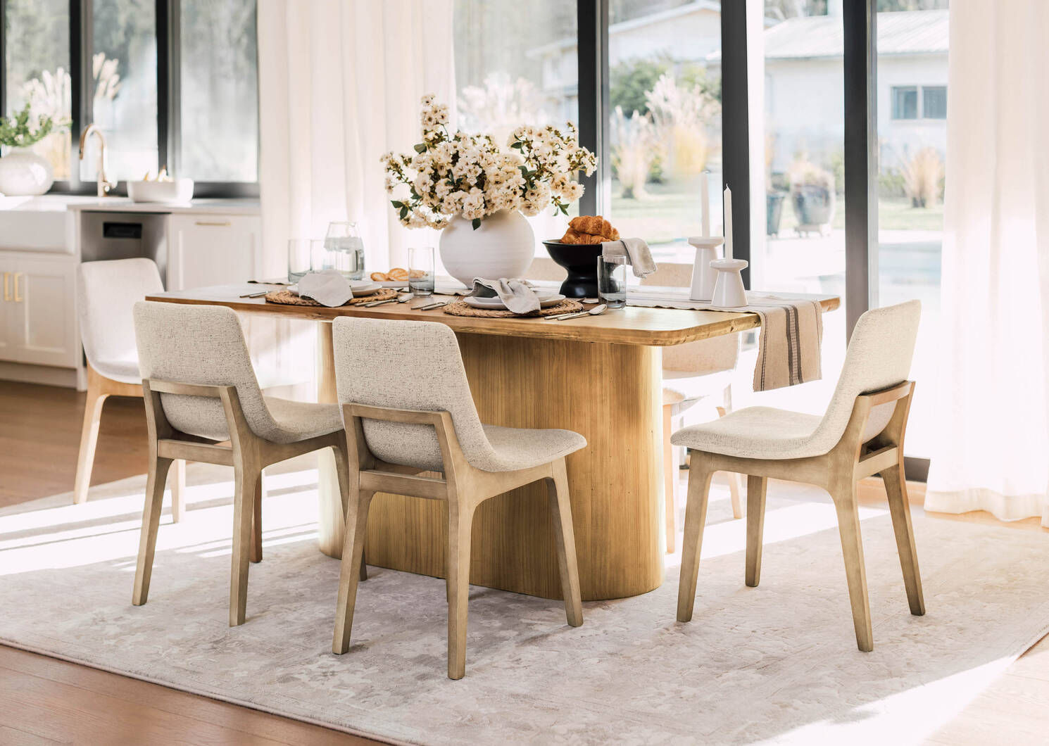 Ortega Dining Chair -Warner Pebble