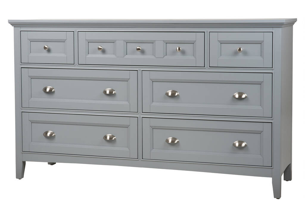 Parker 7 Drawer Dresser -Cato Grey