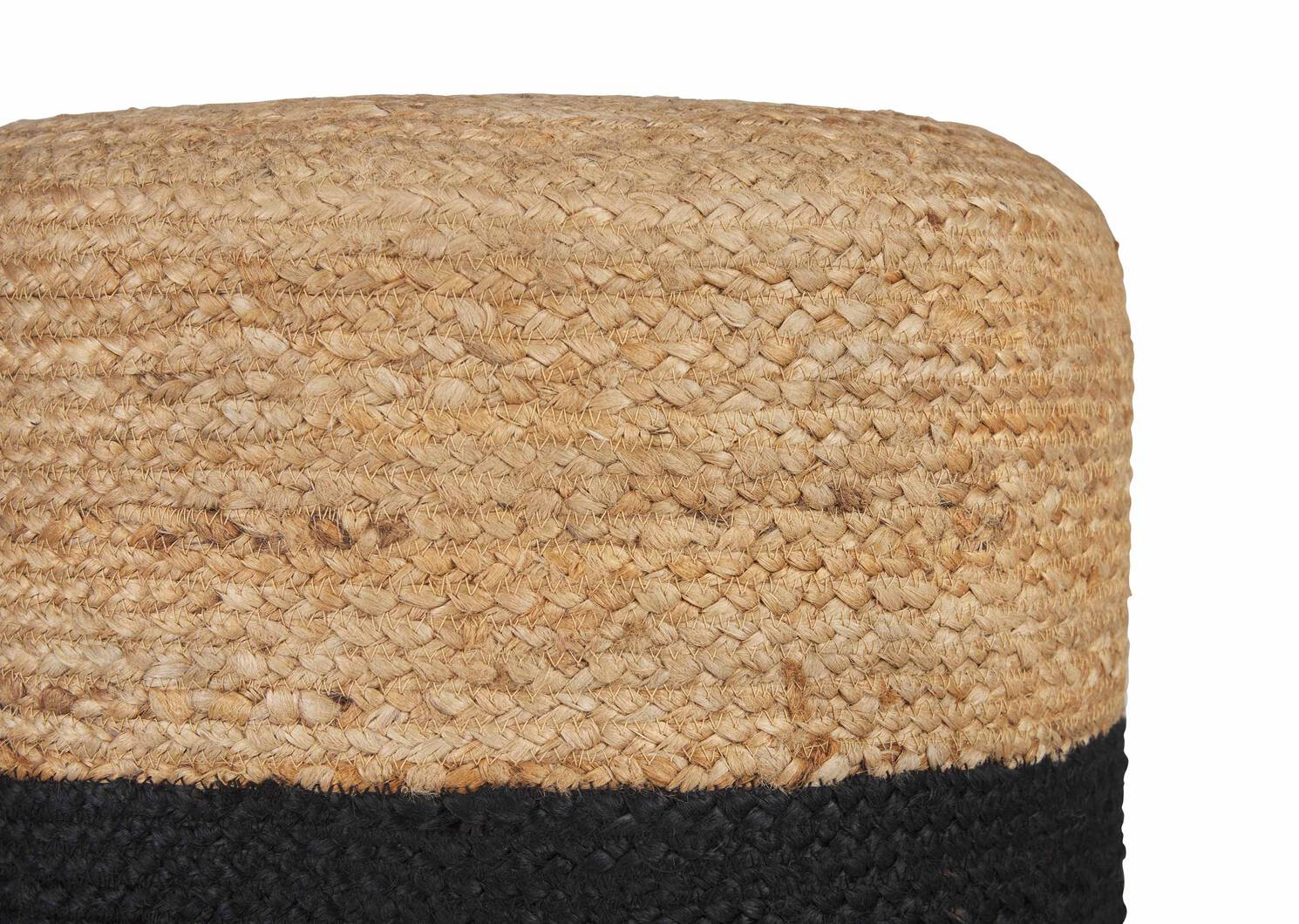 Granger Pouf Black/Natural