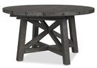 Ironside Ext Dining Table Rnd -Smoke