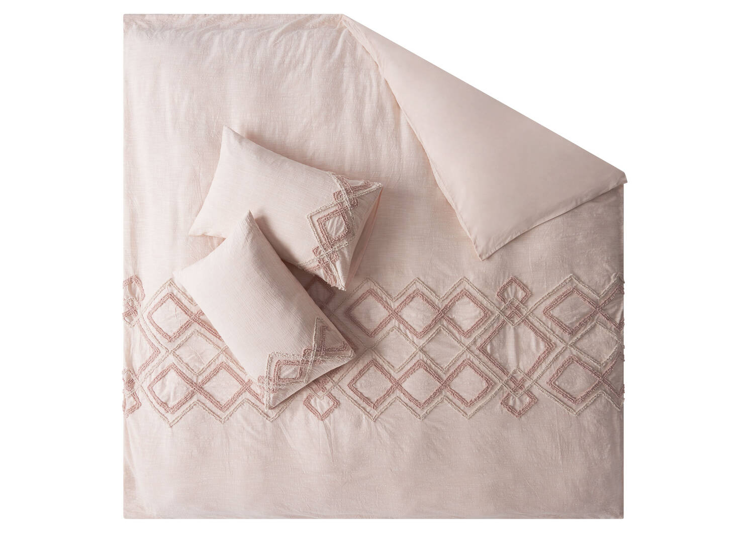 Sloane Duvet Set Queen Pink