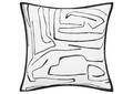 Medford Pillow 20x20 Black/Ivory