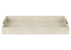 Burrell Faux Leather Tray Large Sand